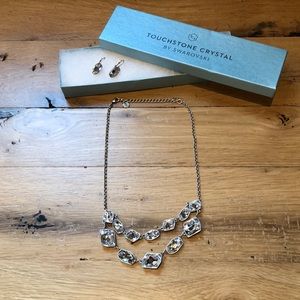 New Touchstone Swarovski necklace&earring set